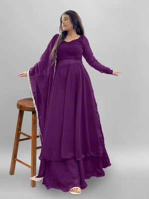 KRISHNA ENT. Women Ethnic Top Salwar Dupatta Set