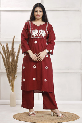 Samdwaal's Women Kurti Palazzo Set