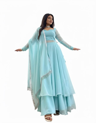 TRINETRIX Women Kurta Sharara Dupatta Set