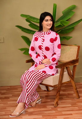 Rajaipuri Women Ethnic Top Palazzo Set