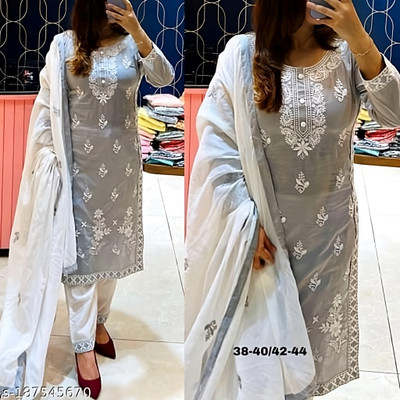 JIYAAN CREATION Women Kurta Pant Dupatta Set