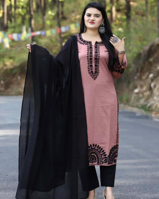 HouseOfCommon Women Kurta Palazzo Dupatta Set