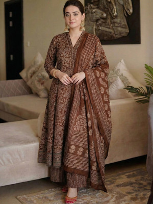 Aaghnya Fashion Women Kurti Palazzo Dupatta Set
