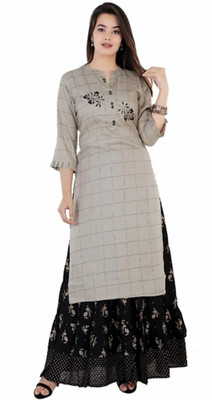 KDTEX Women Kurta Skirt Set