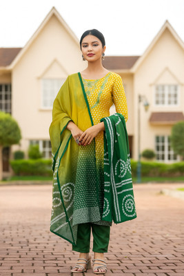 AursFab Women Kurti Pant Dupatta Set