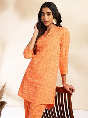 Janasya Women Ethnic Top Pant Set
