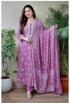 karodiwaal collection Women Kurta Pant Dupatta Set