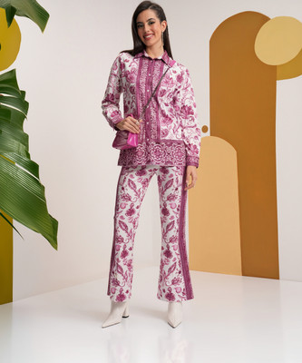 Vishudh Women Shirt Palazzo Set