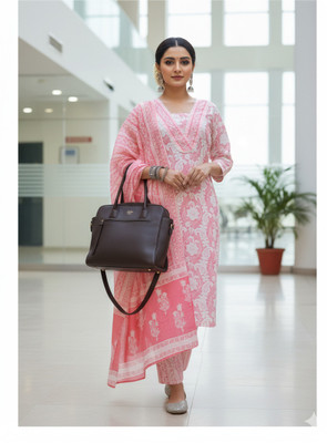 Kisu Women Kurta Palazzo Dupatta Set