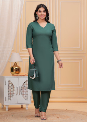 NVIREN Women Kurti Pant Set