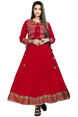 Yuvi fashion Women Kurta Ethnic Jacket Set