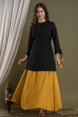 VASANT APPAREL Women Ethnic Top Skirt Set