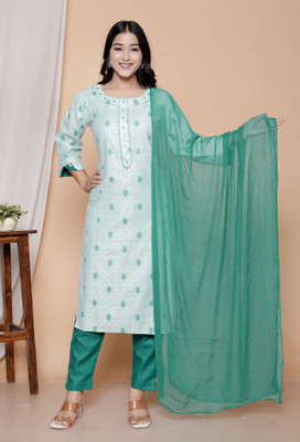 RAJGHARANA FAB Women Kurta Pant Dupatta Set