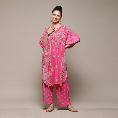 BIBA Women Kurta Palazzo Set