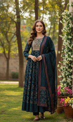 Rhythm Enterprises Women Kurta Pant Dupatta Set