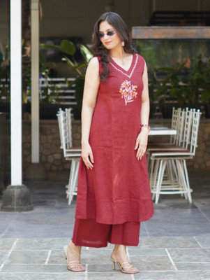 ELEPANTS Women Kurti Palazzo Set