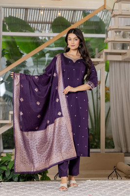 Meeranshi Women Kurti Pant Dupatta Set