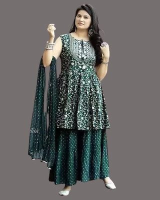 The Fashion Kurties Women Kurta Palazzo Dupatta Set
