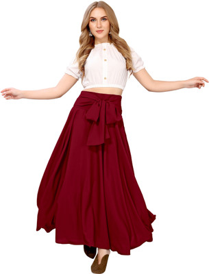 KAHARA Women Ethnic Top Skirt Set
