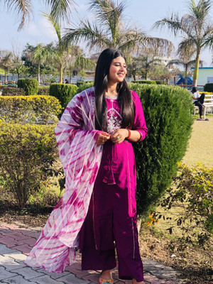 Youthnic Women Kurta Palazzo Dupatta Set