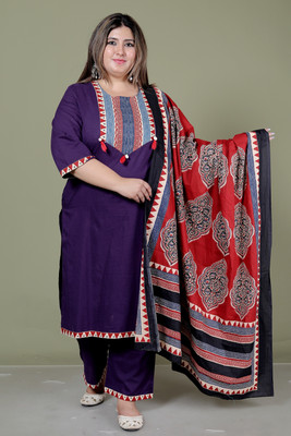 SHRIZA Women Kurta Pant Attached Dupatta Set