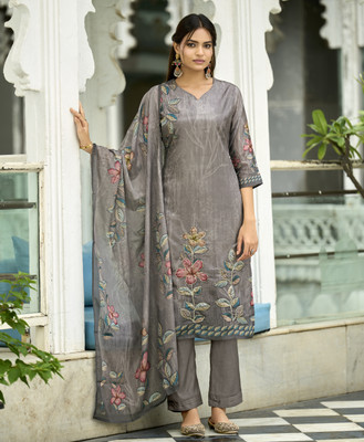 MOJILAA Women Kurta Pant Dupatta Set