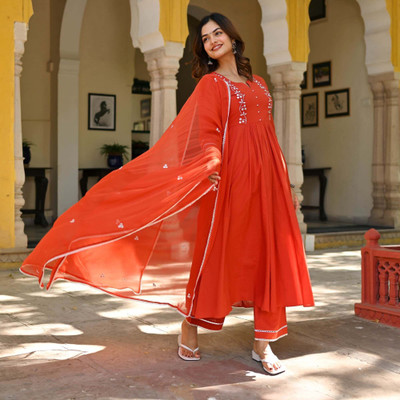 FIRSTFAB FASHION Women Kurta Pant Dupatta Set