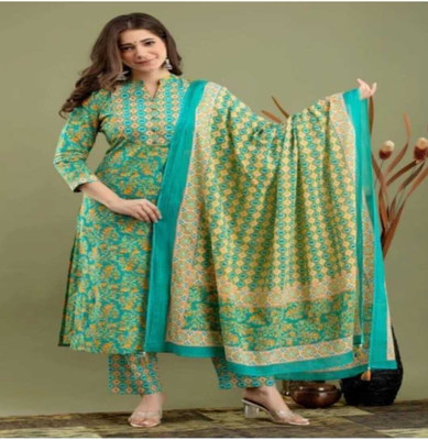 Mannprem Creation Women Kurta Pant Dupatta Set