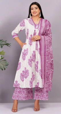 NKC Women Kurti Palazzo Dupatta Set