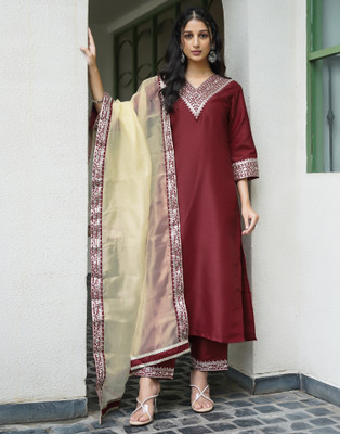 Samah Women Kurta Pant Dupatta Set