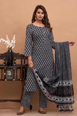 D K W Women Kurta Pant Dupatta Set