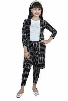 MYKUKI Women Ethnic Top Pant Ethnic Jacket Set