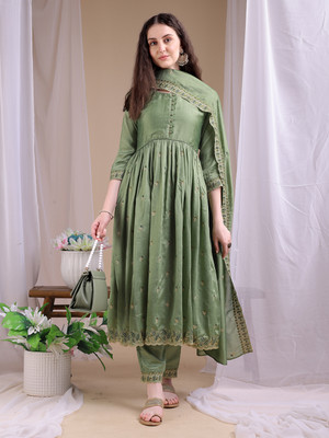 Hirvanti Fashion Women Kurta Pant Dupatta Set