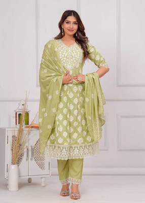 PARU CREATION Women Kurta Palazzo Dupatta Set