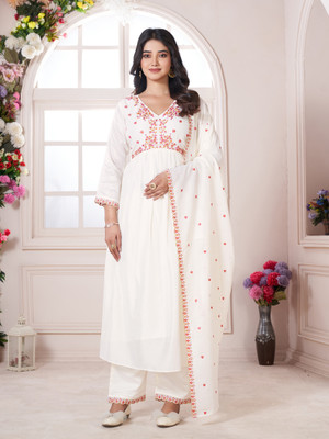 Granthva Fab Women Kurta Palazzo Dupatta Set
