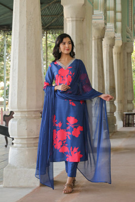 Gosriki Women Kurta Pant Dupatta Set