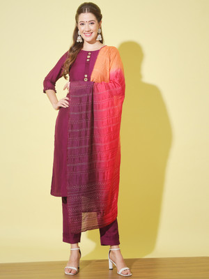 Youthnic Women Kurta Pant Dupatta Set