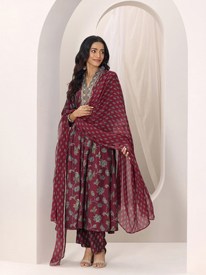 LIBAS Women Kurta Palazzo Dupatta Set