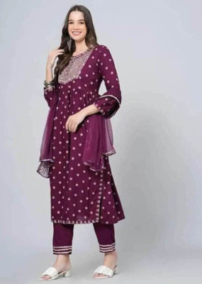 Priyanshi Fashion World Women Kurti Pant Dupatta Set