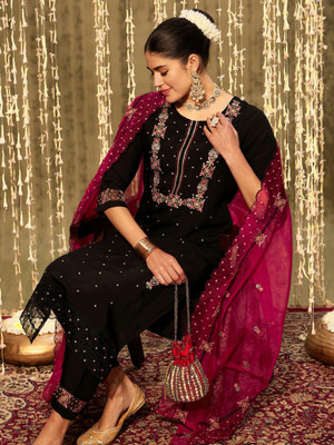 Indo Era Women Kurta Pant Dupatta Set
