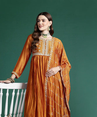 Indo Era Women Kurta Pant Dupatta Set