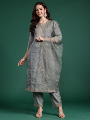 Indo Era Women Kurta Pant Dupatta Set