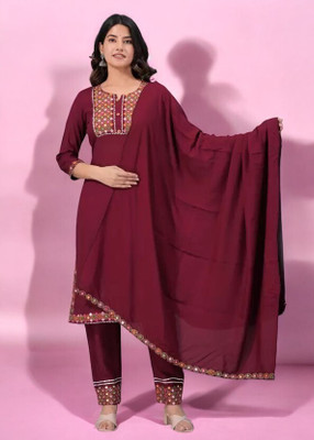 KHODIYAR FASHION Women Kurti Pyjama Set