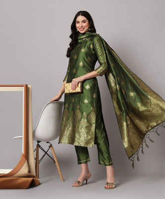 VredeVogel Women Kurta Pant Dupatta Set
