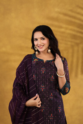 SUAAC Women Kurta Pant Dupatta Set