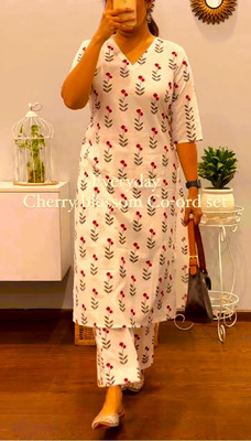 Chaukas Women Kurta Palazzo Set