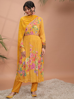 Vishudh Women Kurta Pant Dupatta Set