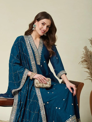 OMICRON FAB Women Kurta Pant Dupatta Set