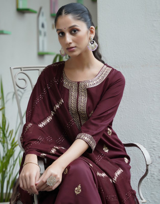Skylee Women Kurta Pant Dupatta Set