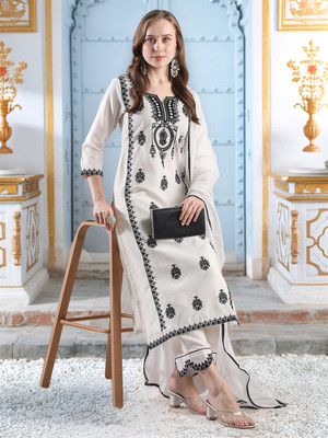 Tasrika Women Kurta Palazzo Dupatta Set